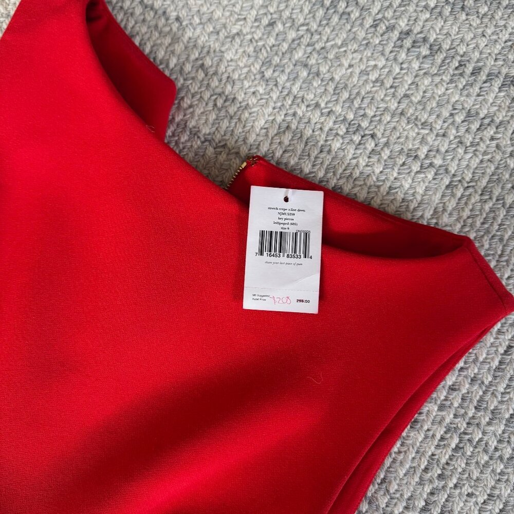 NWT Kate Spade Crepe Red A line Dress Sz 6